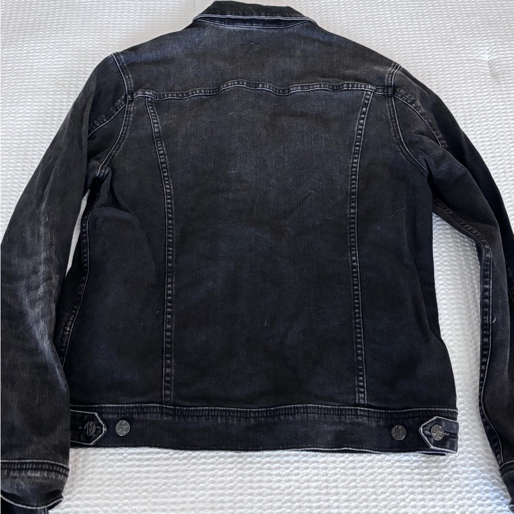 AG Adriano Goldschmied Black Denim Jacket - Picture 3 of 7